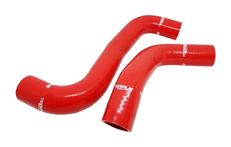 Torque Solution 08-14 Subaru WRX / 08-18 STI / 09-13 Forester XT Silicone Radiator Hose Kit - Red - Black Ops Auto Works