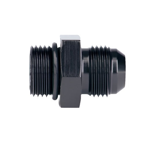 Torque Solution Adapter Fitting -8AN Straight Cut ORB to -6AN Flare - Black Ops Auto Works