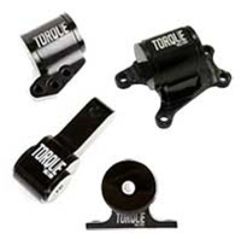 Torque Solution Billet Aluminum 4 Piece Engine Mount Kit: Mitsubishi Evolution VII-IX 2001-2006 - Black Ops Auto Works
