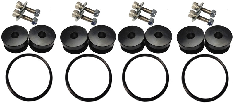 Torque Solution Billet Bumper Quick Release Kit Combo (Black): Universal - Black Ops Auto Works