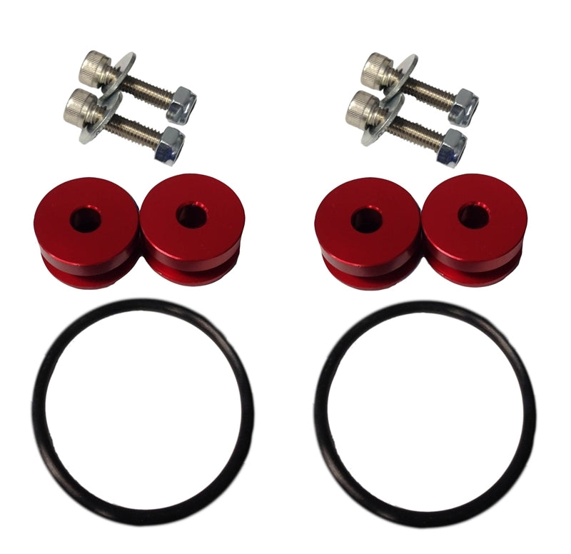 Torque Solution Billet Bumper Quick Release Kit (Red): Universal - Black Ops Auto Works