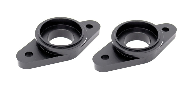 Torque Solution Billet Stock to Tial Blowoff Valve Adapter (Black): Nissan GTR R35 ALL - Black Ops Auto Works