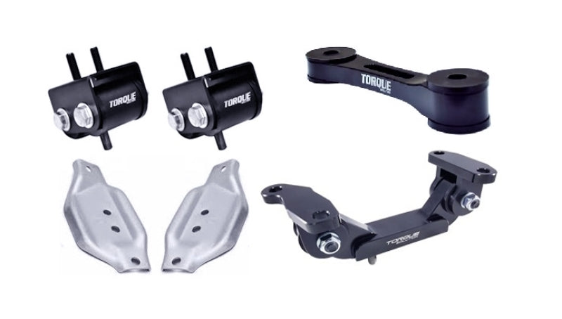 Torque Solution Engine / Trans / Pitch Mount Kit w/ Mount Plates: Subaru WRX 02-14 / STI 04+ - Black Ops Auto Works