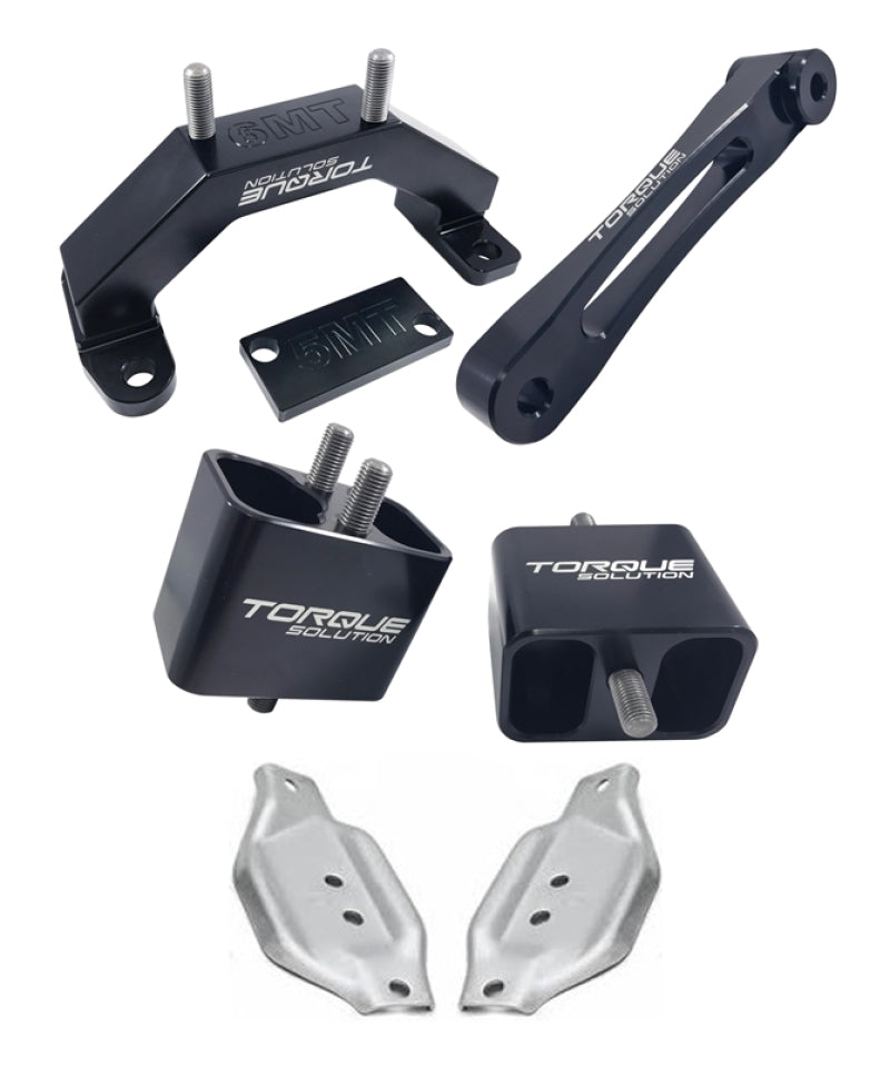 Torque Solution Engine & Transmission Mount Kit w/ Mount Plates 02-14 Subaru WRX / 04+ Subaru STI - Black Ops Auto Works