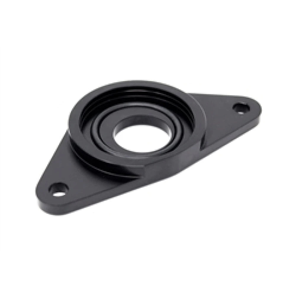 Torque Solution HKS BOV Adapter Flange: Subaru WRX / STi - Black - Black Ops Auto Works