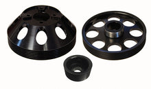 Load image into Gallery viewer, Torque Solution Lightweight WP/Crank/Alt Pulley Combo (Black): Hyundai Genesis Coupe 3.8 2010+ - Black Ops Auto Works