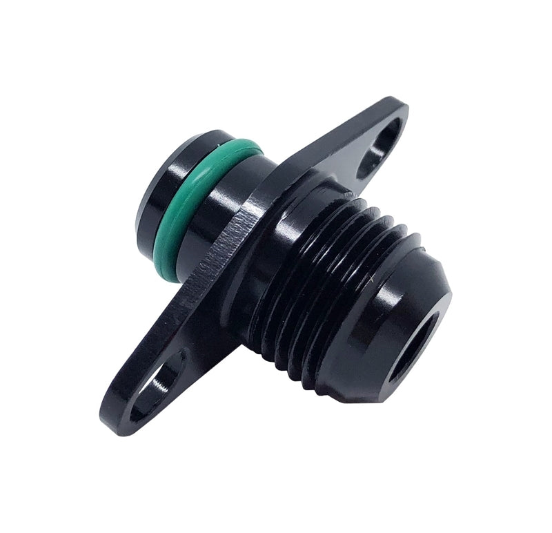 Torque Solution Mitsubishi -6AN Fuel Rail Adapter Fitting - Black Ops Auto Works