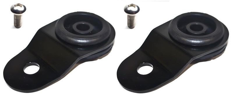 Torque Solution Radiator Mount Combo with Inserts (Black) : Mitsubishi Evolution 7/8/9 - Black Ops Auto Works