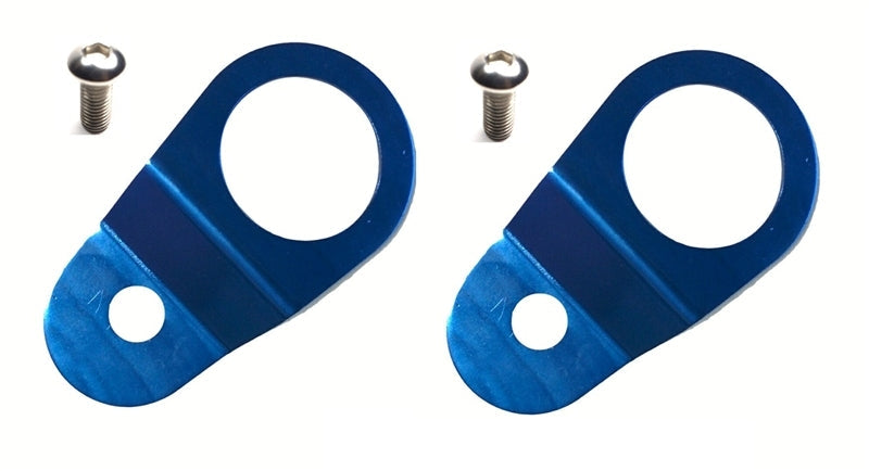 Torque Solution Radiator Mount Combo with Inserts (Blue) : Mitsubishi Evolution 7/8/9 - Black Ops Auto Works