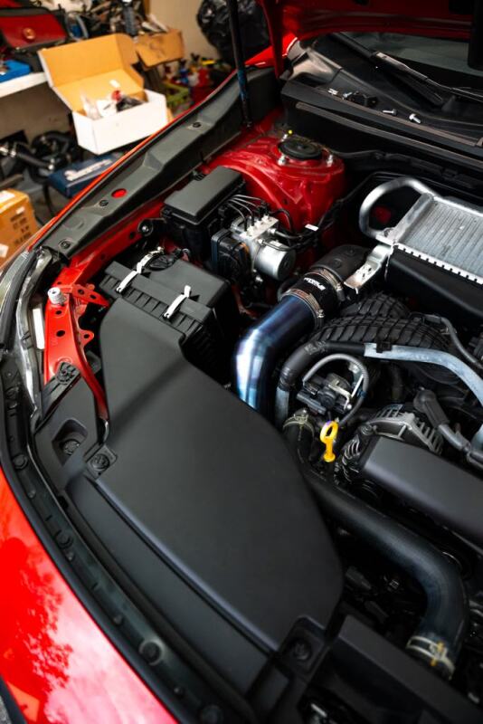 Torque Solution 2022+ Subaru WRX / 19-23 Subaru Ascent Titanium Top Mount Charge Pipe - Brushed - Torque Solution TS-SU-812