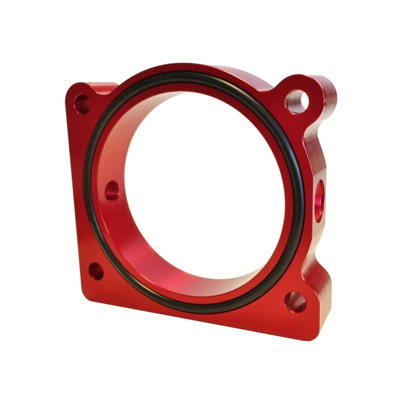 Torque Solution Throttle Body Spacer (Red) Ford F-150 3.5L Ecoboost / 3.7L V6 - Torque Solution TS-TBS-028R