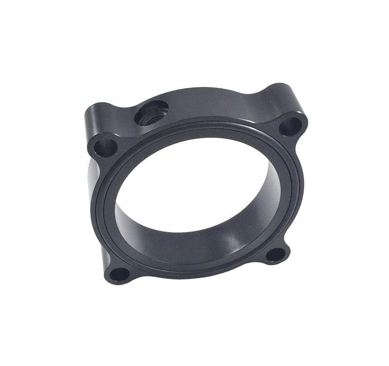 Torque Solution Throttle Body Spacer (Black): Audi / Volkswagen 2.0T FSI SI - Torque Solution TS-TBS-030B