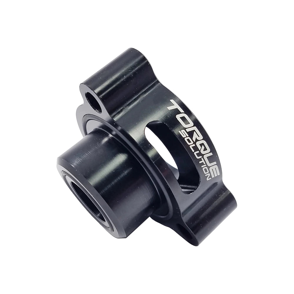 Torque Solution TS-FRD-367V2 Ford EcoBoost blow off valve adapter in black anodized aluminum
