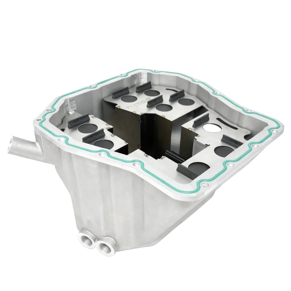 Torque Solution V2 HD Race oil pan full view black anodized