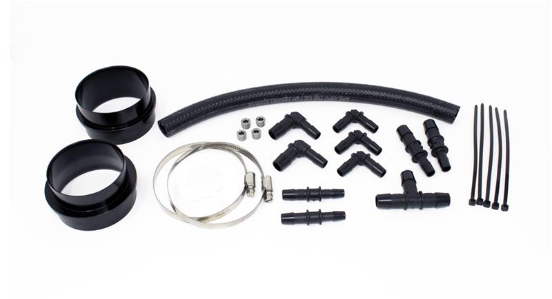 Torque Solution Turbo Inlet Hose Black (Non-Recirc): 02-07 Subaru WRX / 04-20 STI / 05-09 Legacy GT Torque Solution TQSTS-SU-565-NR
