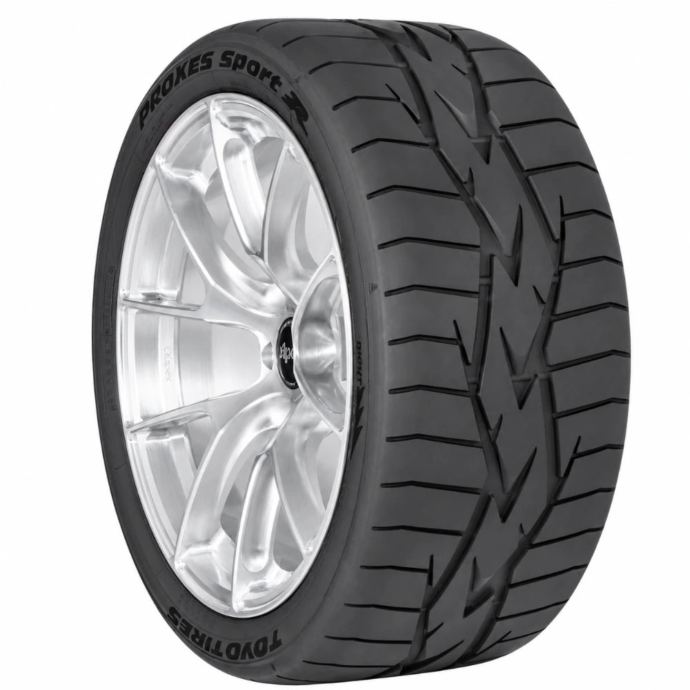 Toyo TOY178260 Proxes Sport R 255/40ZR17 tire mounted on a silver alloy wheel