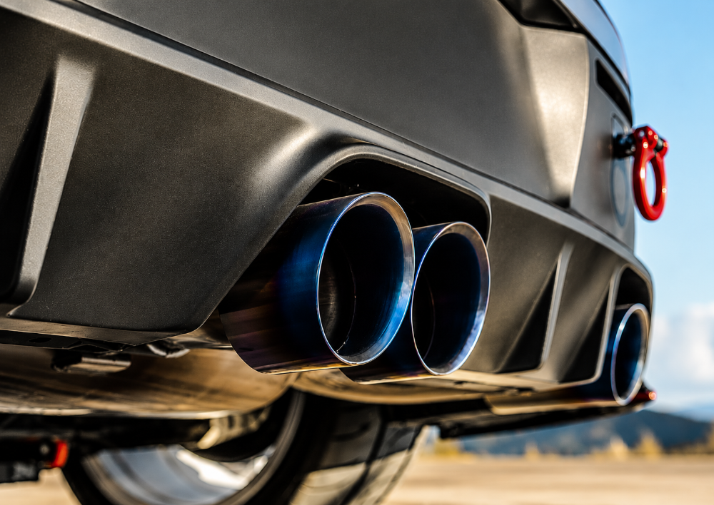 Toyota GR Corolla REMARK titanium exhaust with quad tip outlet design for Core Circuit Edition and Morizo Edition models