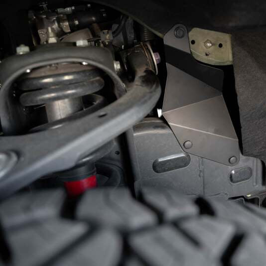 DV8 INFT2-01 inner fender liner installed in the wheel well of a 2023 Toyota Sequoia