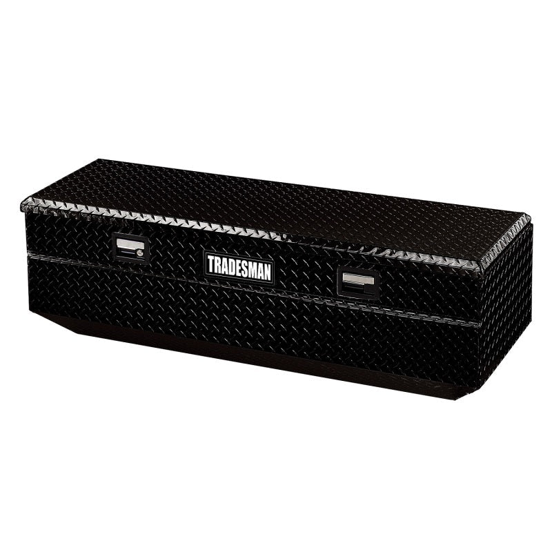 Tradesman 79456 aluminum tool box close-up diamond plate