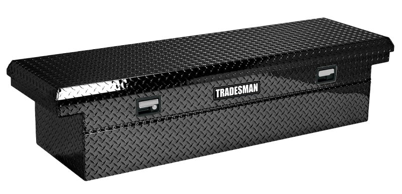 Tradesman Aluminum Economy Cross Bed Low-Profile Truck Tool Box (60in.) - Black - Black Ops Auto Works