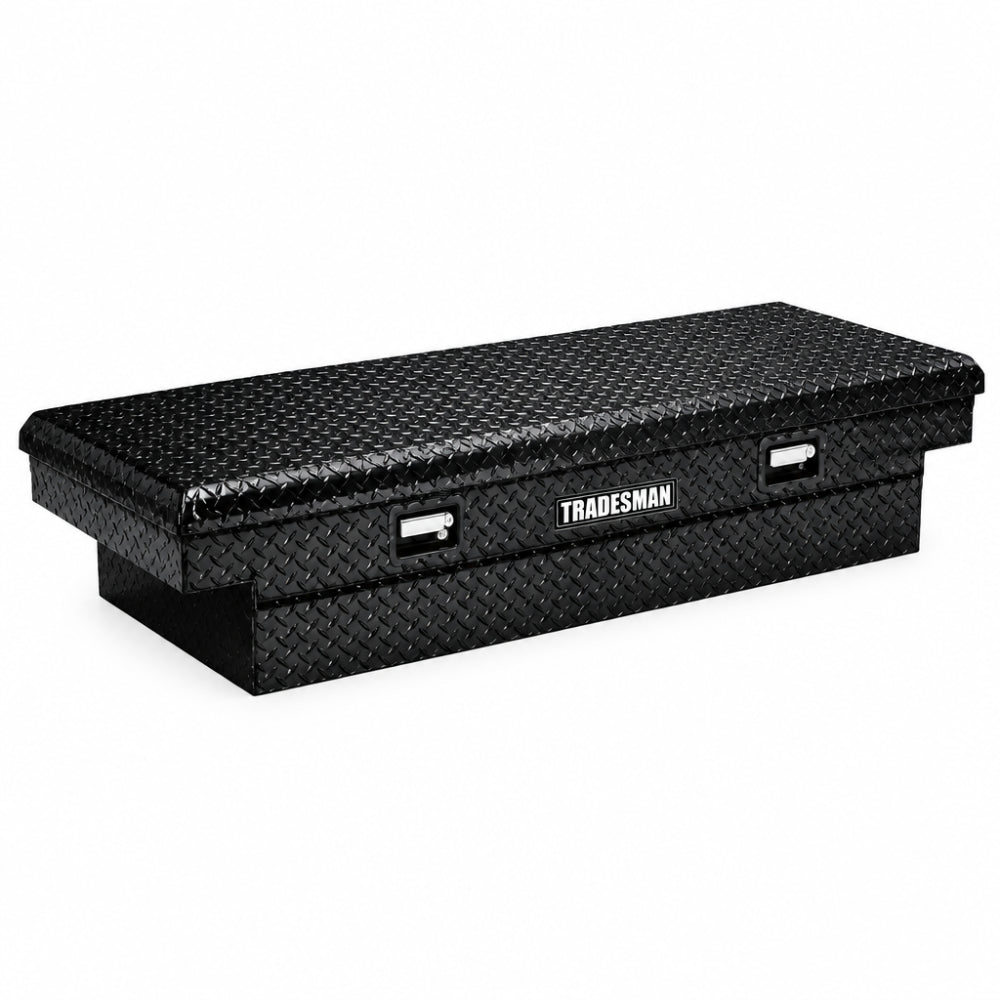 Tradesman 7111002 Aluminum Economy Cross Bed Truck Tool Box (60in. and Front Opening) - Black