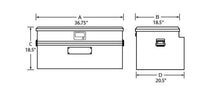 Load image into Gallery viewer, Tradesman Aluminum Flush Mount Truck Tool Box (36in.) - Brite - Black Ops Auto Works