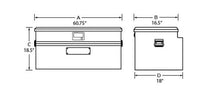 Load image into Gallery viewer, Tradesman Aluminum Flush Mount Truck Tool Box Full/Slim Line (60in.) - Black - Black Ops Auto Works