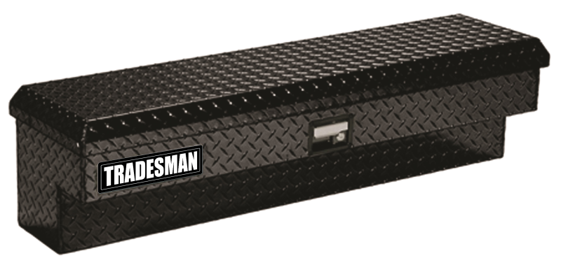 Tradesman Aluminum Side Bin Truck Tool Box (60in.) - Black - Black Ops Auto Works