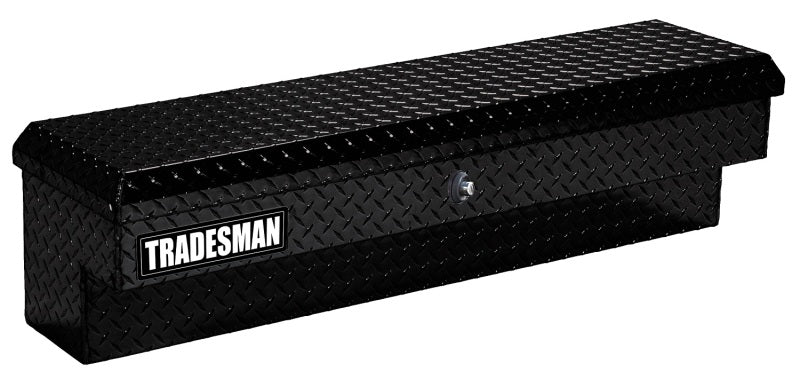 Tradesman Aluminum Side Bin Truck Tool Box w/Push Button (60in.) - Black - Black Ops Auto Works