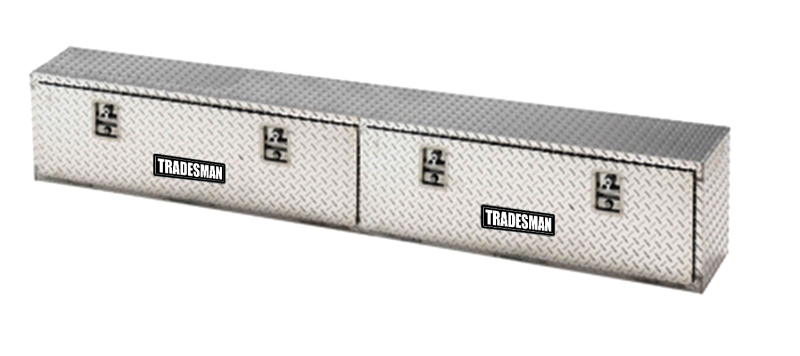 Tradesman Aluminum Top Mount L-Wing Box (72in.) - Brite - Black Ops Auto Works