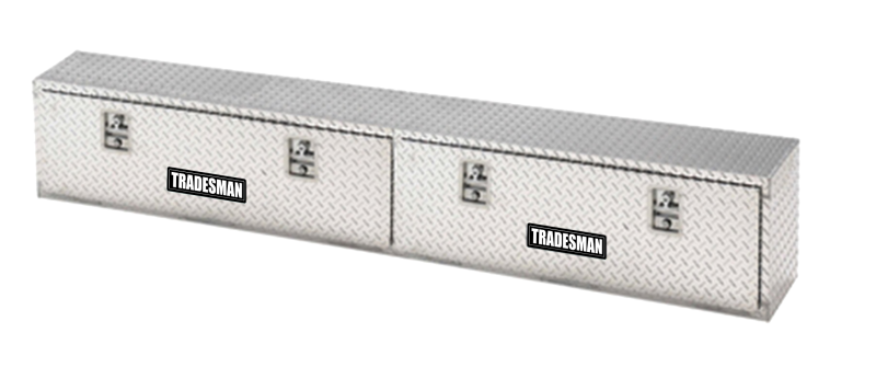 Tradesman Aluminum Top Mount L-Wing Box (90in.) - Brite - Black Ops Auto Works