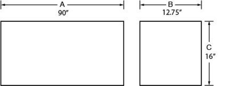Tradesman Aluminum Top Mount L-Wing Box (90in.) - Brite - Black Ops Auto Works