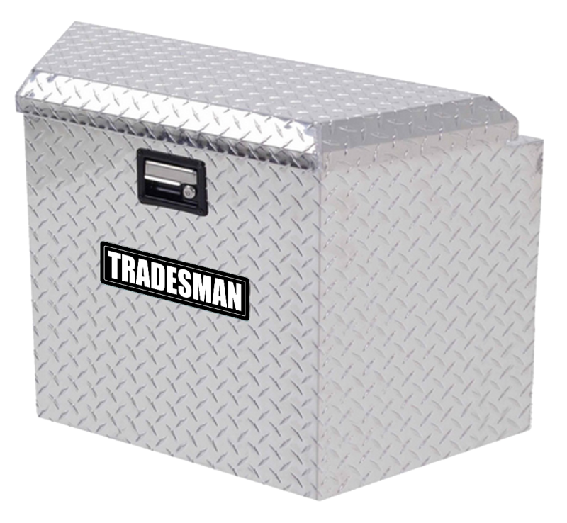 Tradesman Aluminum Trailer Tongue Storage Box (16in.) - Brite - Black Ops Auto Works