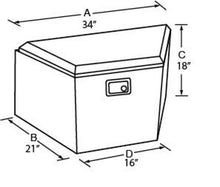 Load image into Gallery viewer, Tradesman Aluminum Trailer Tongue Storage Box (16in.) - Brite - Black Ops Auto Works