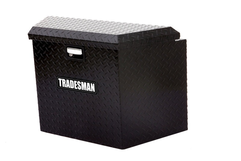 Tradesman Aluminum Trailer Tongue Storage Box (21in.) - Black - Black Ops Auto Works