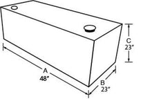 Load image into Gallery viewer, Tradesman Steel Rectangular Liquid Storage Tank (Full Size) - Black - Black Ops Auto Works
