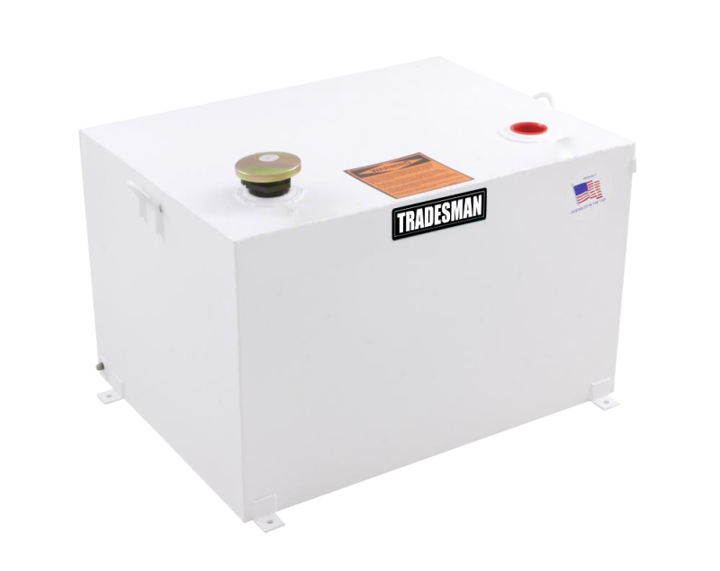 Tradesman Steel Rectangular Liquid Storage Tank - White - Black Ops Auto Works