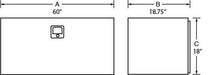 Load image into Gallery viewer, Tradesman Steel Underbody Truck Tool Box (60in.) - Black - Black Ops Auto Works