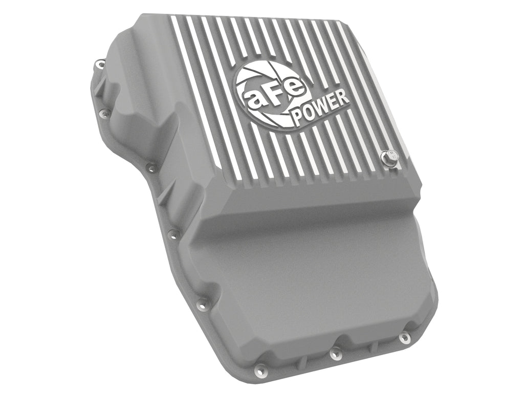 Transmission Pan Cover (Raw); Dodge Diesel Trucks 07.5-12 L6-6.7L (td) aFe AFE46-70060