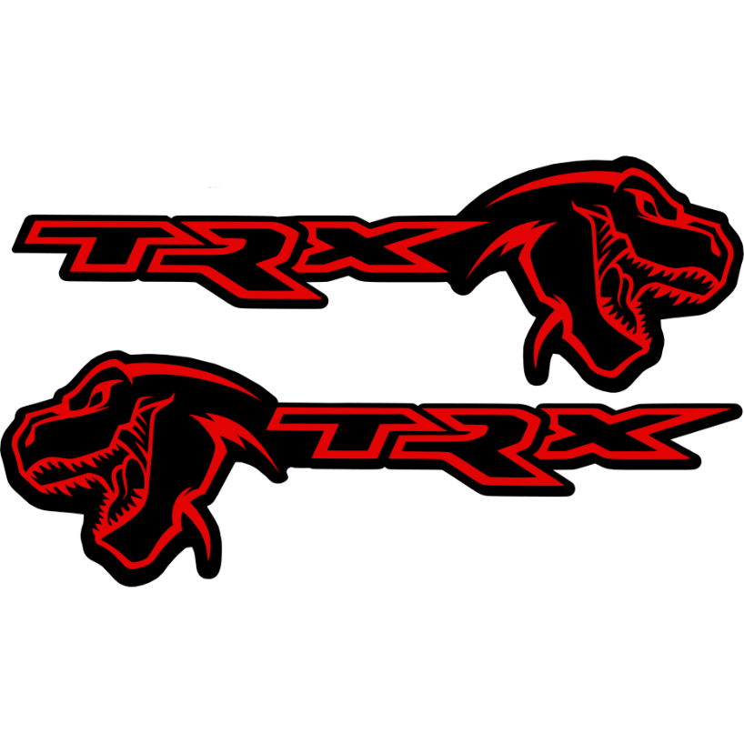 Trex / TRX Badge / Emblem: 12" x 3.77" (Pair)-Exterior Trim-Exotic Innovations