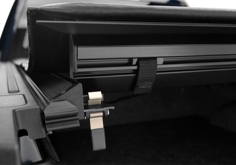 Truxedo Lo Pro 579601 tonneau cover, 2017-2019 Ford Super Duty 8ft bed, photo - close up 5