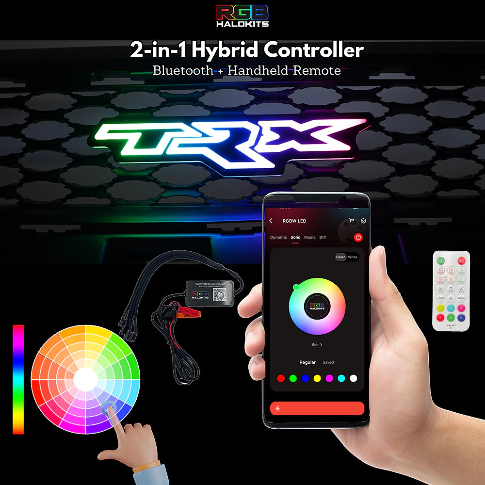 -TRX LED Badge: (Multicolor)-Illuminated LED Emblems-RGB Halo Kits