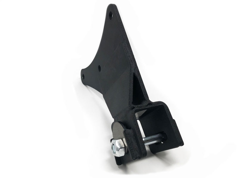 Tuff Country track bar drop bracket, angled view showing welded gusset plate