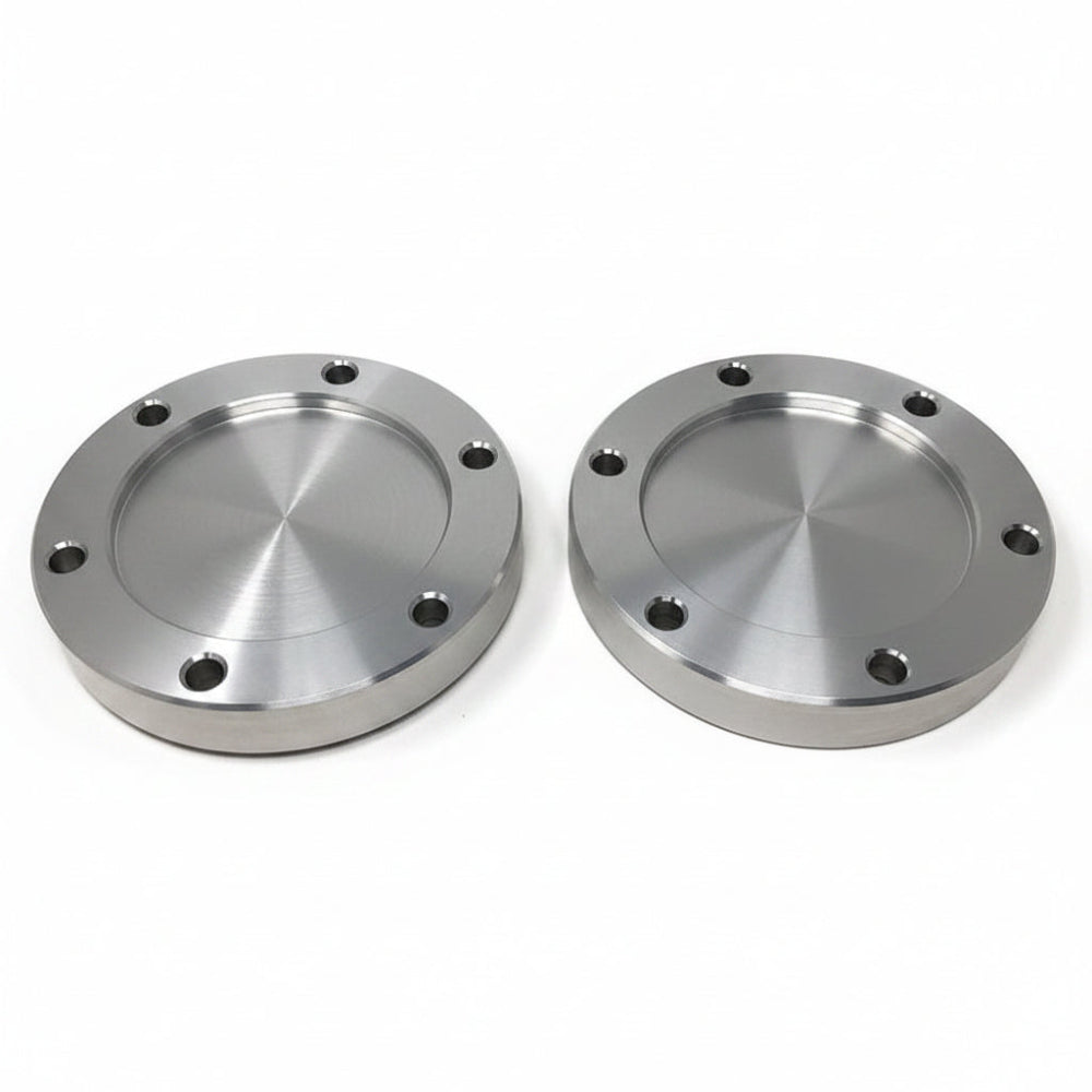 Tuff Country CV axle spacer pair, front view showing lug holes and center bore