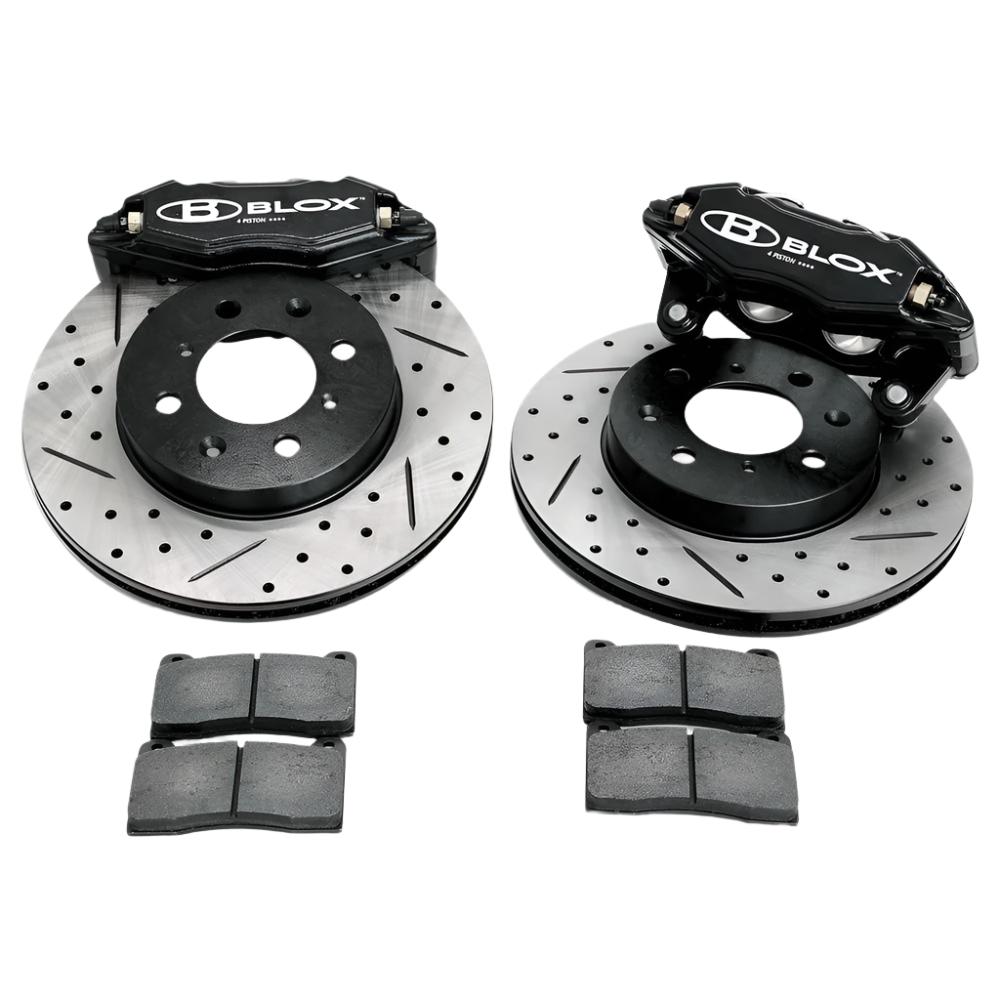 BLOX Racing 92-95 Honda Civic Tuner Series Front Brake Upgrade Kit - Black Ops Auto Works