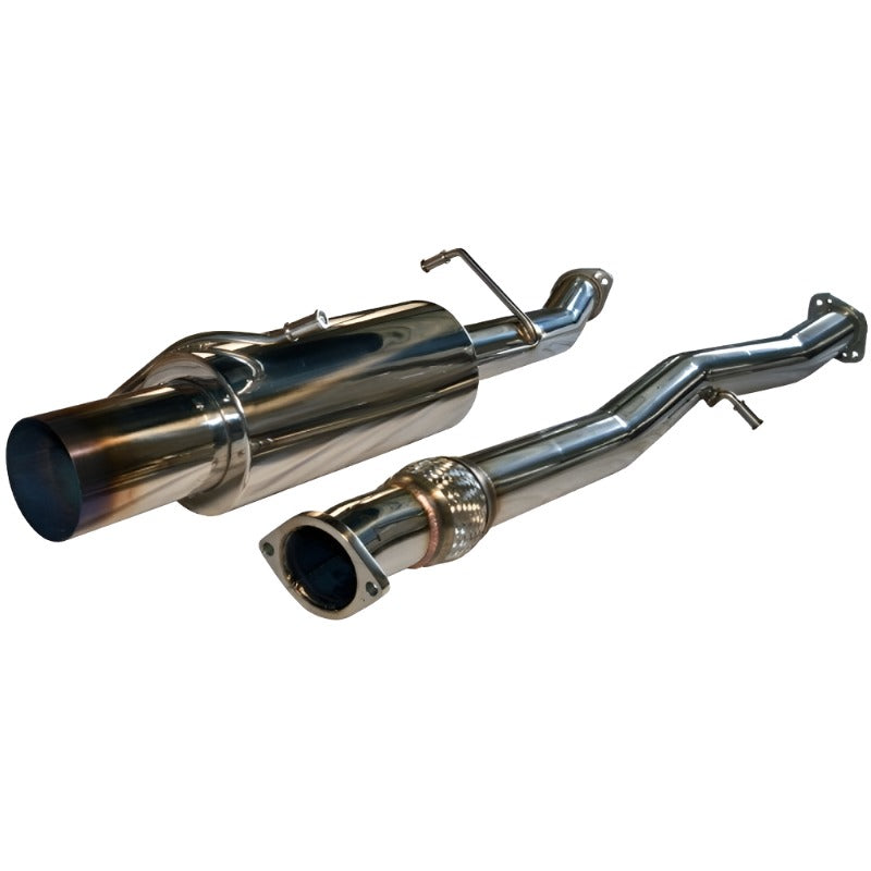 Turbo XS 02-07 WRX-STi Catback Exhaust Blued Tips - Black Ops Auto Works