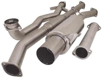 Turbo XS 08+ WRX Hatch Catback Exhaust Polished Tips