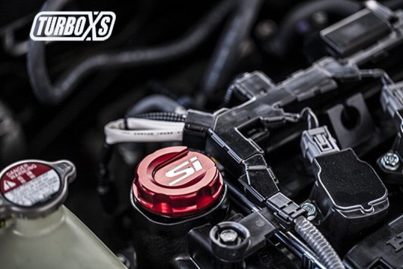 Turbo XS 2016+ Honda Civic Red Oil Cap - Black Ops Auto Works