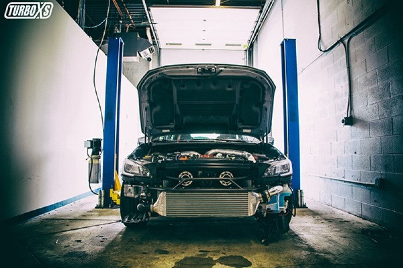 Turbo XS FMIC 2015-2017 Subaru STi - Wrinkle Red Pipes - Black Ops Auto Works