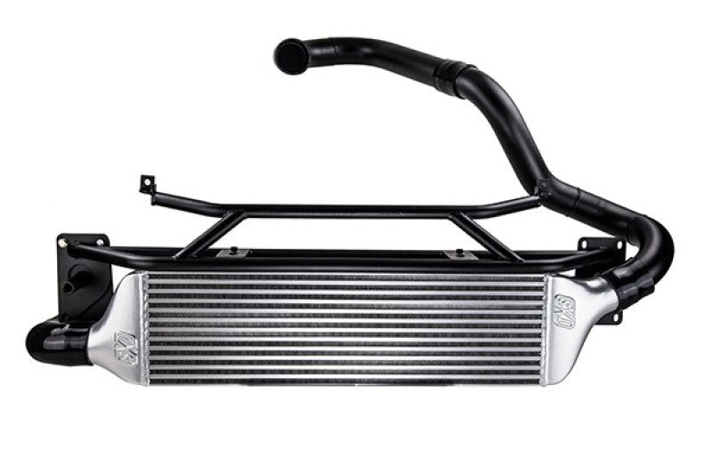 Turbo XS FMIC for 15-16 Subaru WRX - Wrinkle Black Pipes - Black Ops Auto Works